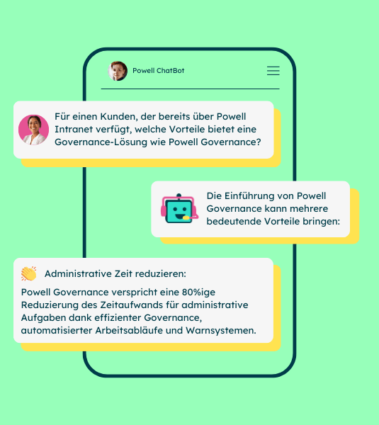 Sofortige Antworten im Intranet