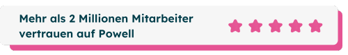 mehr als 2 Millionen Mitarbeiter vertrauen Powell Intranet