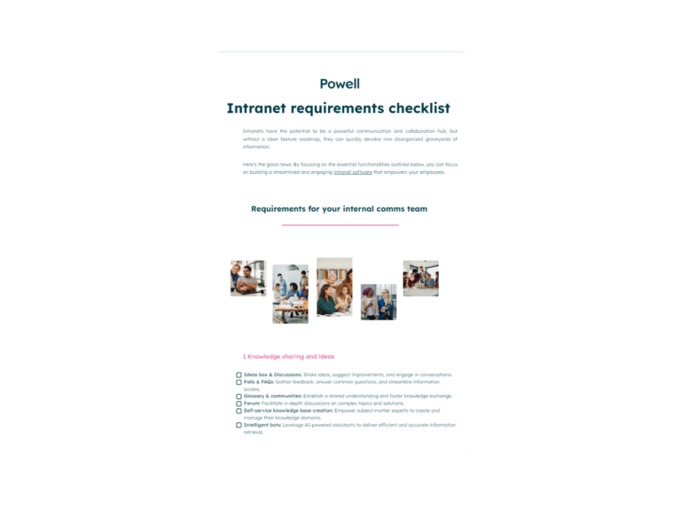 The ultimate checklist to get your digital Wworkplace off the ground