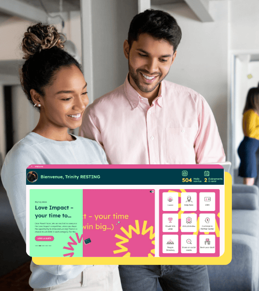 page d'accueil intranet