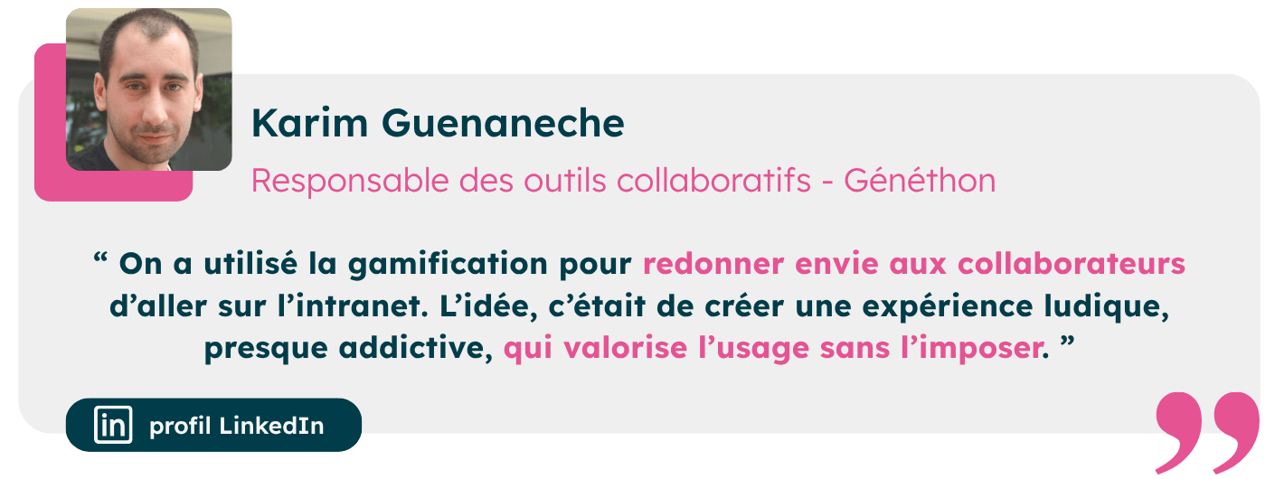 Citation cas client de Généthon lors du salon digital Workplace