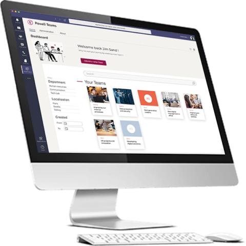 Powell Teams der vollständigen digitalen Arbeitsplatz
