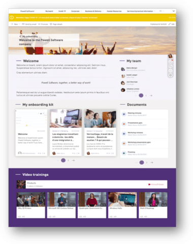 Powell Intranet Kommunikations- und Kollaborationstools