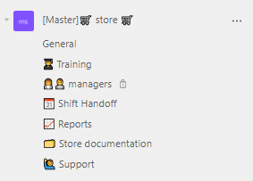 Retail Teams template